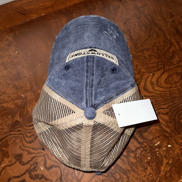 Custom Yellowstone Distressed Denim Baseball Cap - Picture 4 of 6